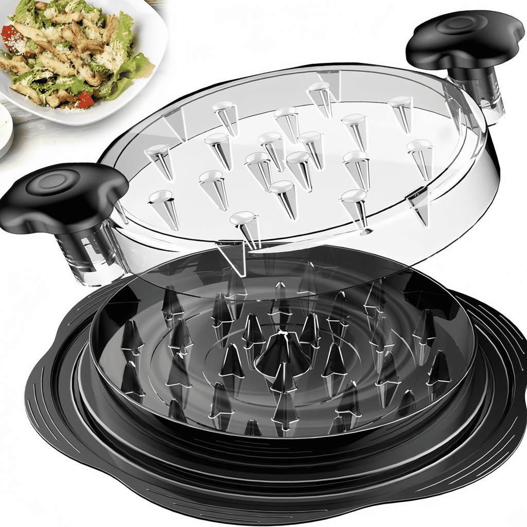 Chicken Shredder Tool Twist (Large 10 Inch), Meat Shredder for Pulled Pork Beef & Chicken, BPA Free with Anti-Slip Base & Handle, Kitchen Gadget, 1 Count