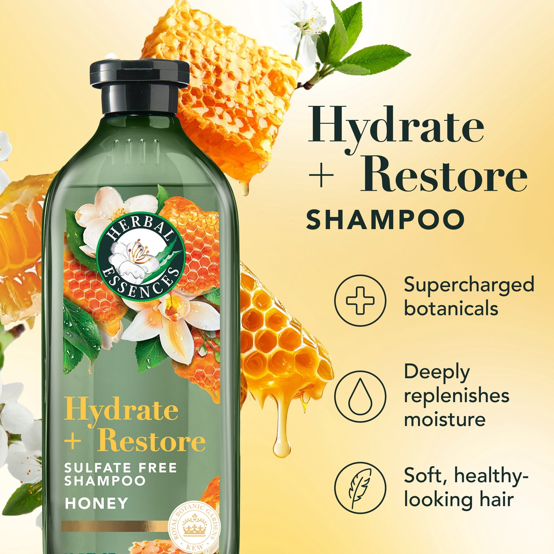 Hydrate + Restore Honey Sulfate-Free Shampoo, 13.5 fl oz