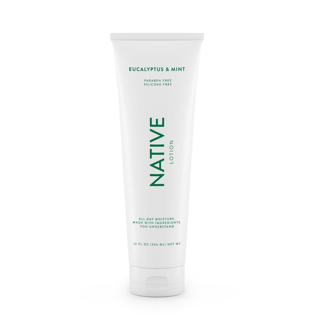 Natural Hand and Body Lotion, Eucalyptus & Mint, Paraben Free, Silicone Free 12 oz