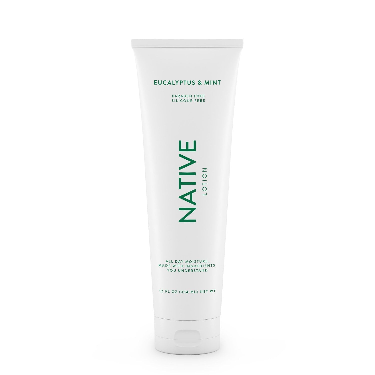 Natural Hand and Body Lotion, Eucalyptus & Mint, Paraben Free, Silicone Free 12 oz