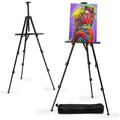 Easel Stand for Sign and Painting - Metal Tripod Adjustable Art Easels for Display Canvases Height from 17 to ...