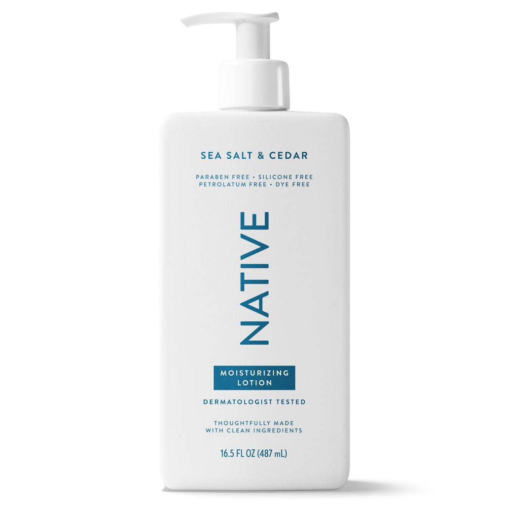 Moisturizing Body Lotion, Sea Salt & Cedar, Daily Dermatologist Tested for Sensitive Skin, for Women & Men, 16.5 fl oz