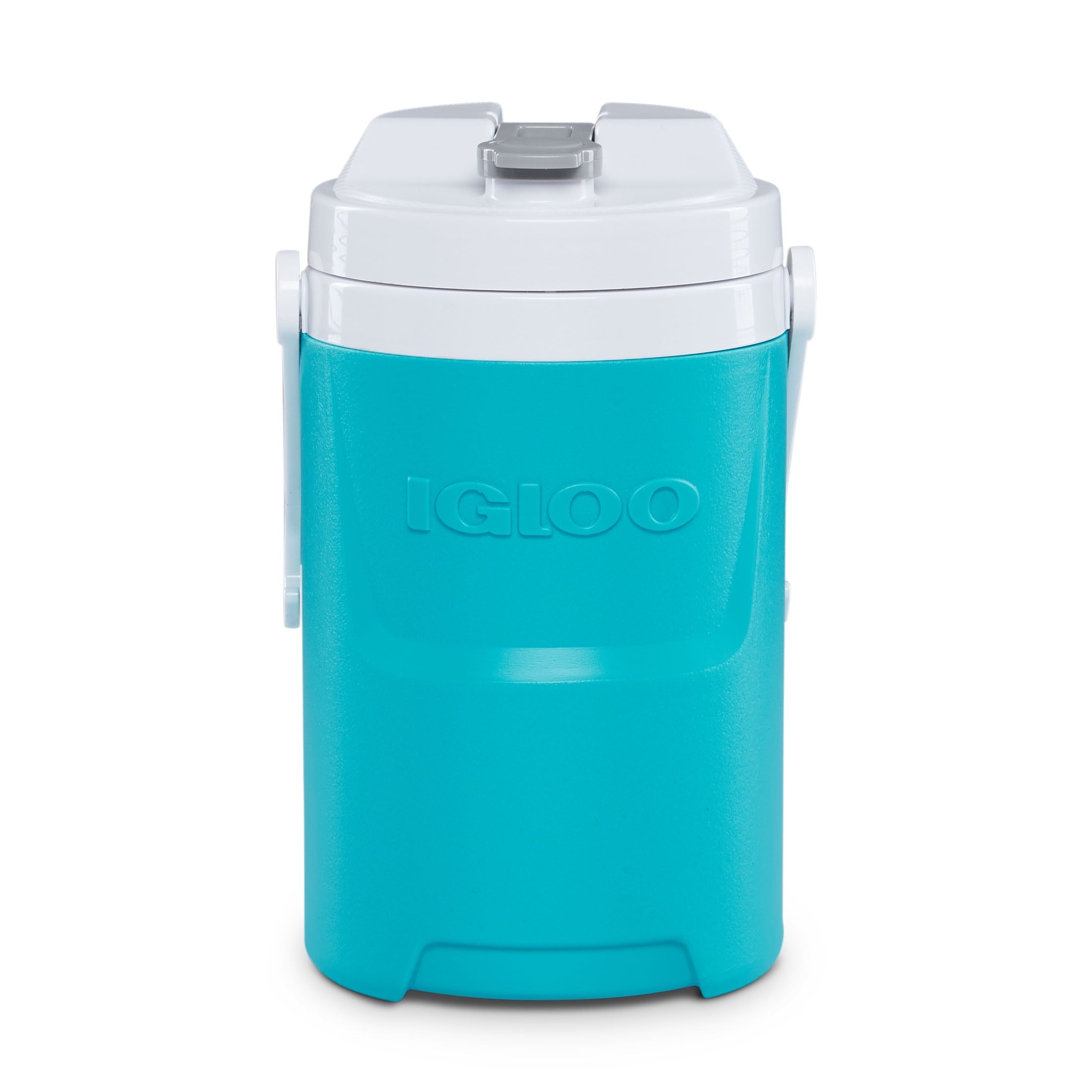 1/2 Gallon Sports Beverage Plastic Jug with Hooks, Aqua