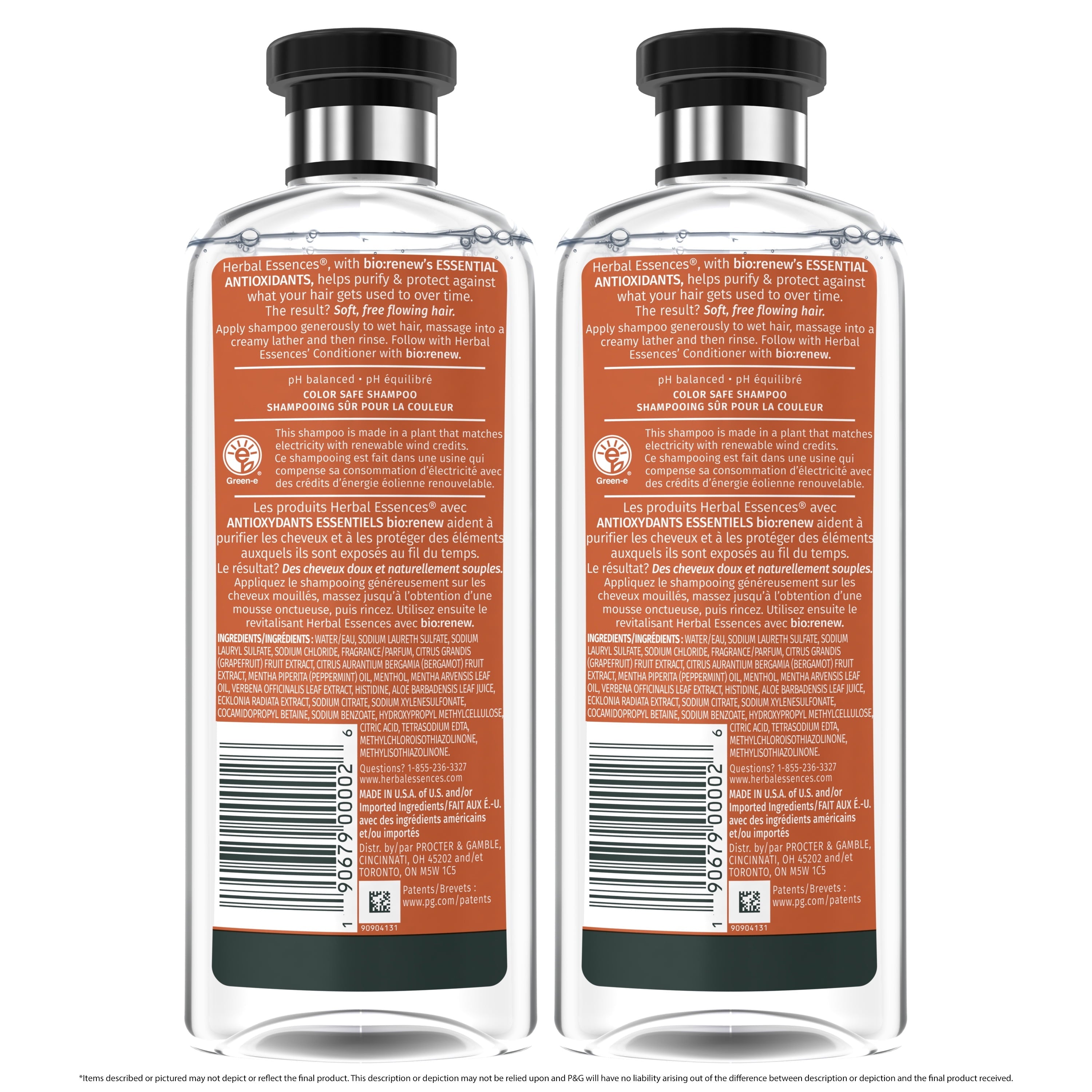 Bio:renew Volume Shampoo, White Grapefruit & Mosa Mint, 2 Pk, 13.5 Fl Oz