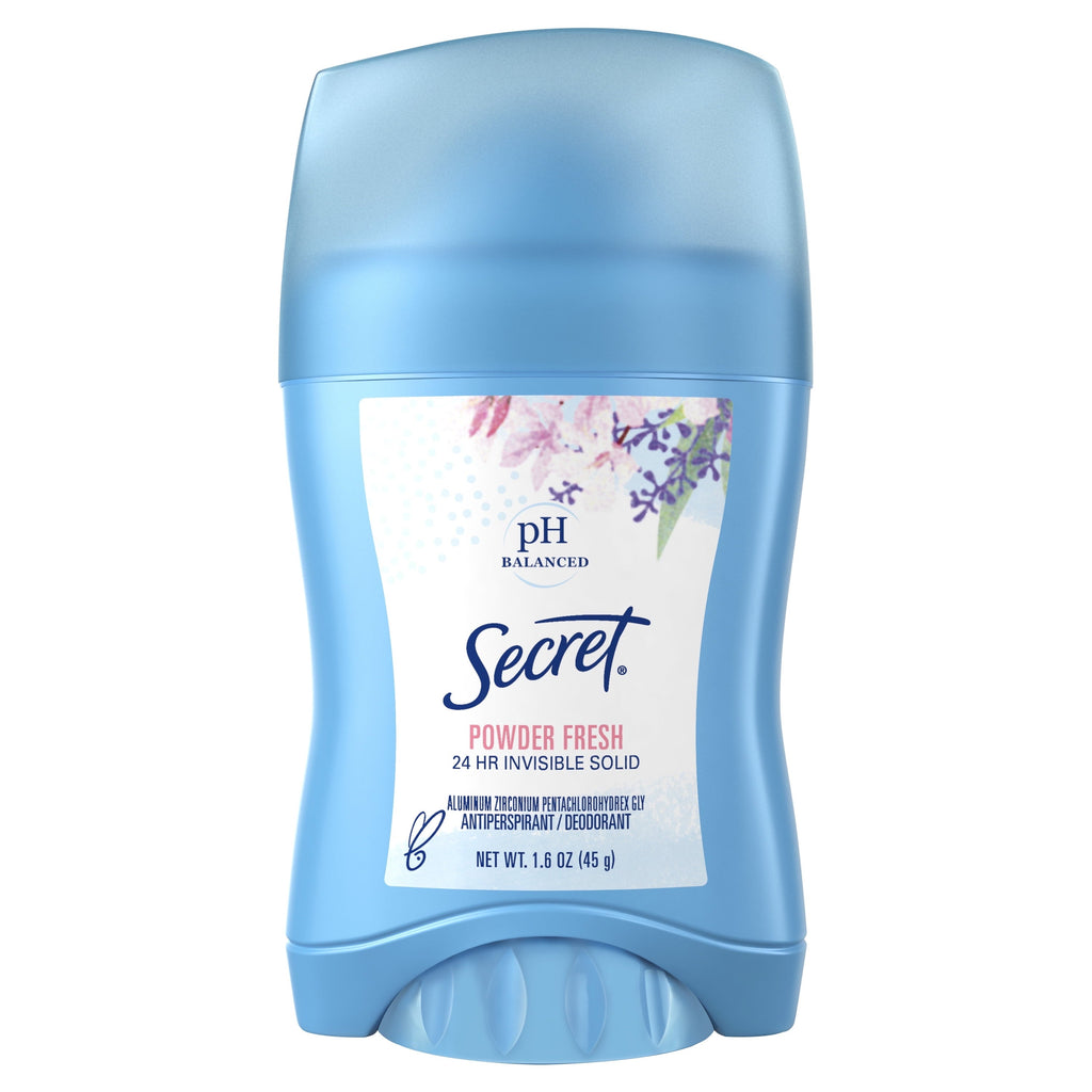 Invisible Solid Antiperspirant Deodorant for Women, Powder Fresh, 1.6 oz