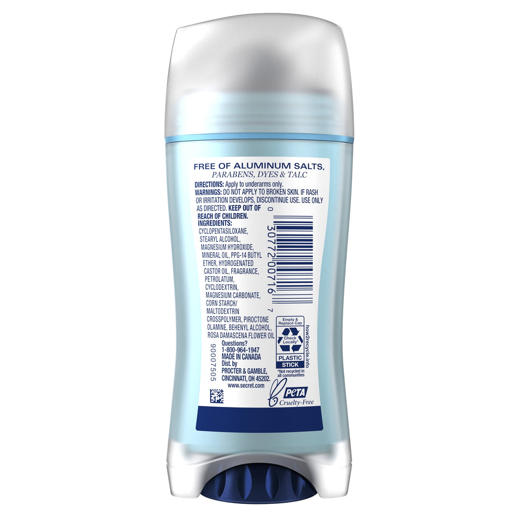 Aluminum Free Deodorant for Women, Rose, 2.4 oz