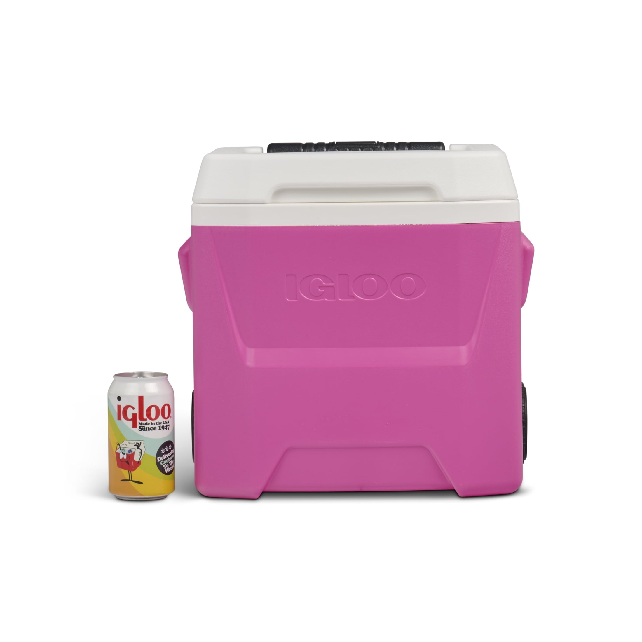 16 QT Laguna Hard Sided Ice Chest Cooler with Wheels, Aqua Blue