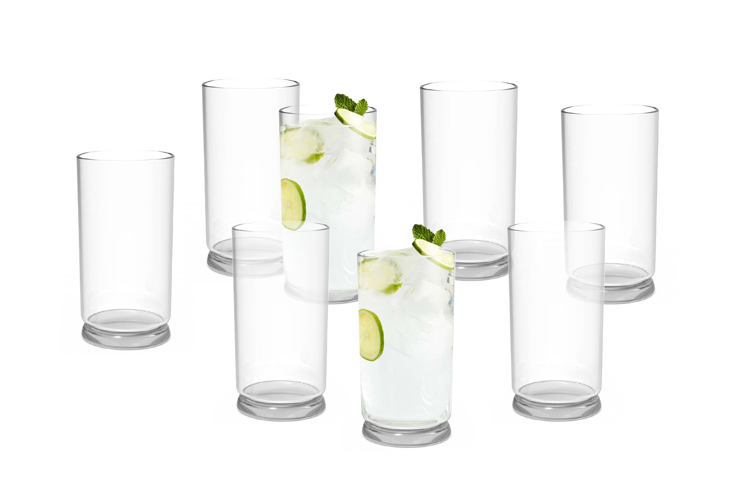 Better Homes & Gardens Emerson Clear Glass Tumbler 16ounces 8 Pack