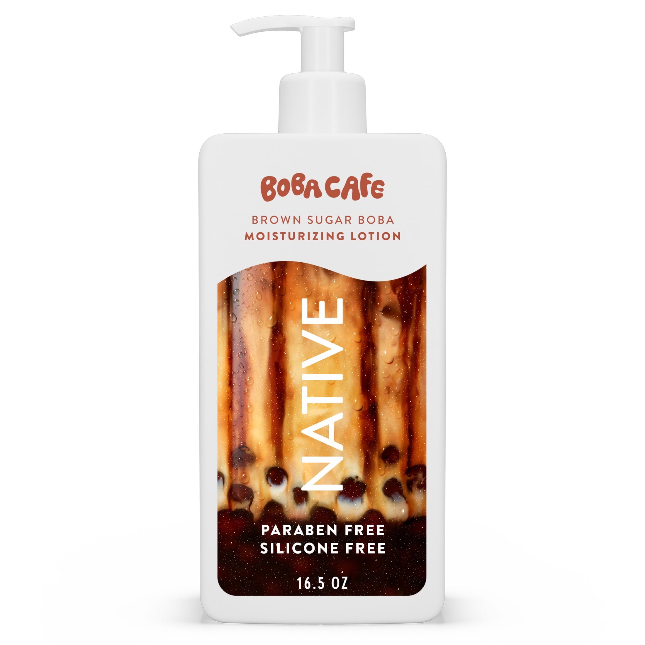 Moisturizing Body Lotion, Limited Edition Brown Sugar Boba, Silicone Free for Women and Men, Boba Café, 16.5 oz