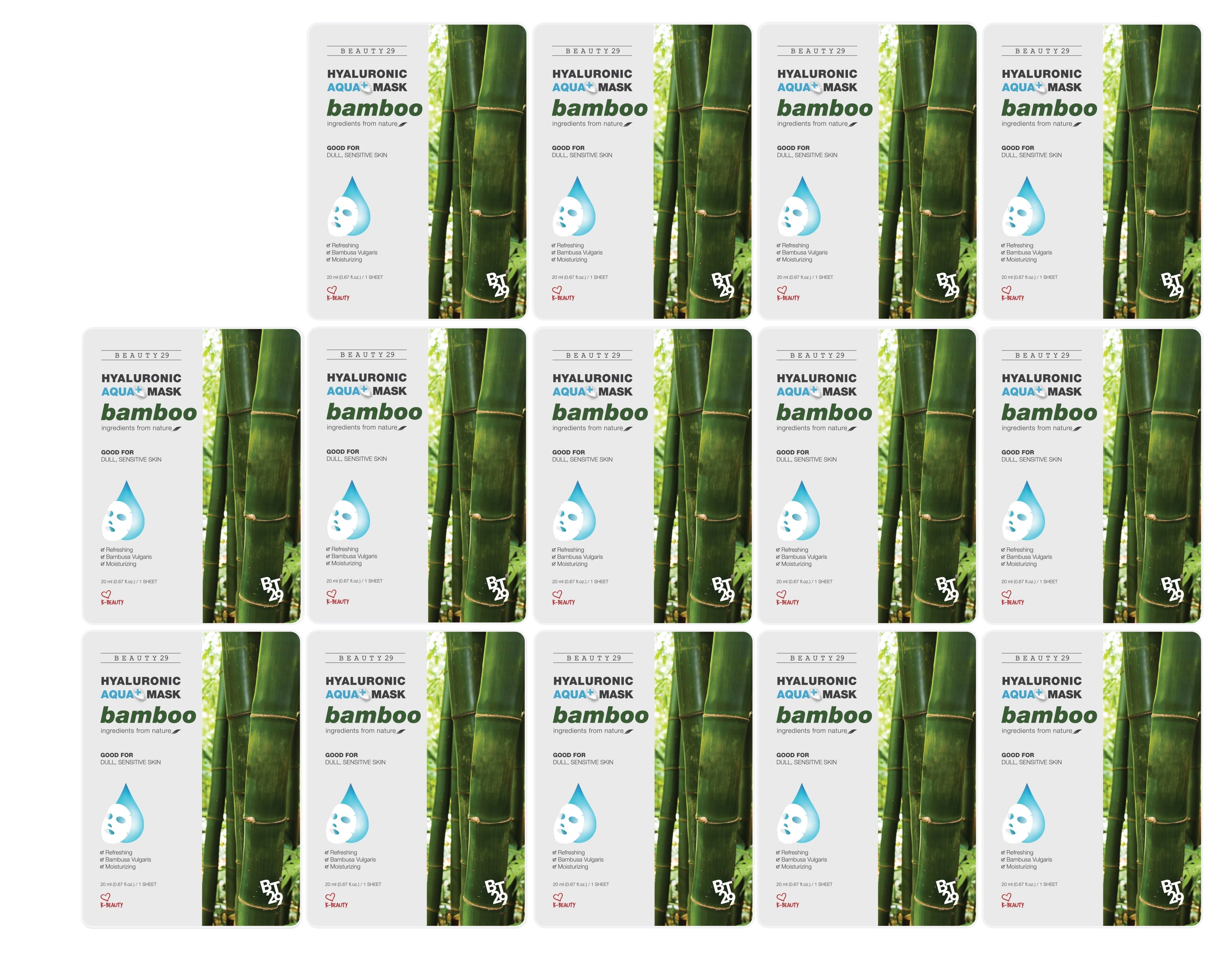 BEAUTY29 Hyaluronic Aqua Plus Essence Full Face Facial Sheet Mask 14 Sheets - 2 WEEKS SET