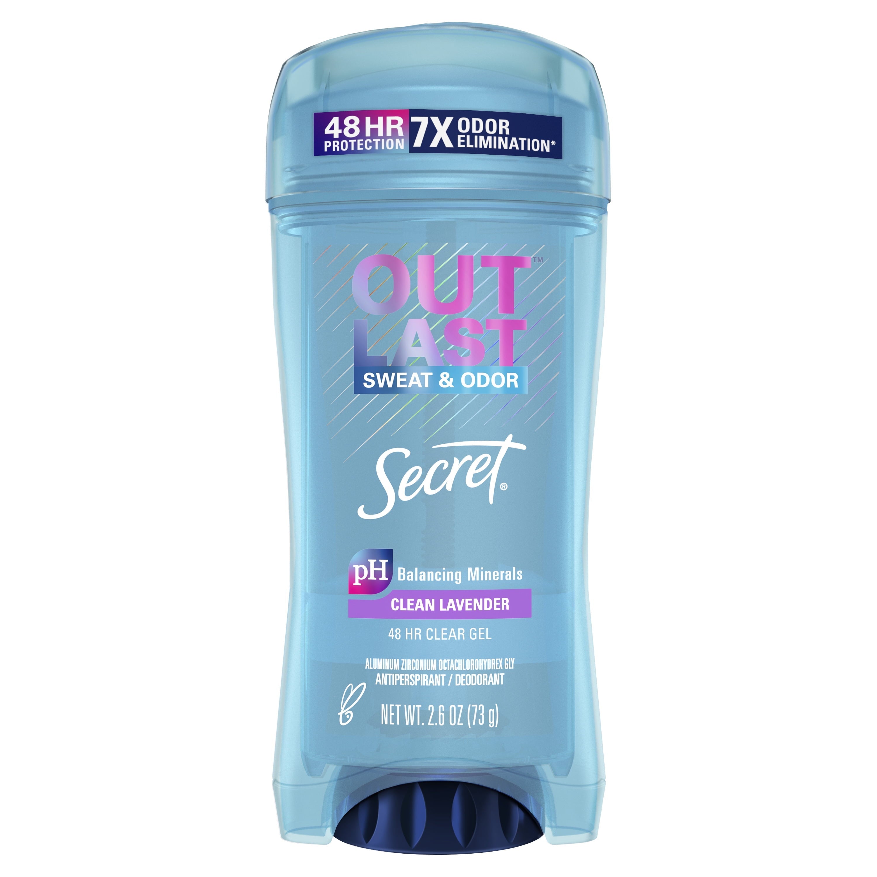 Clear Gel Antiperspirant Deodorant for Women, Clean Lavendar 2.6 oz