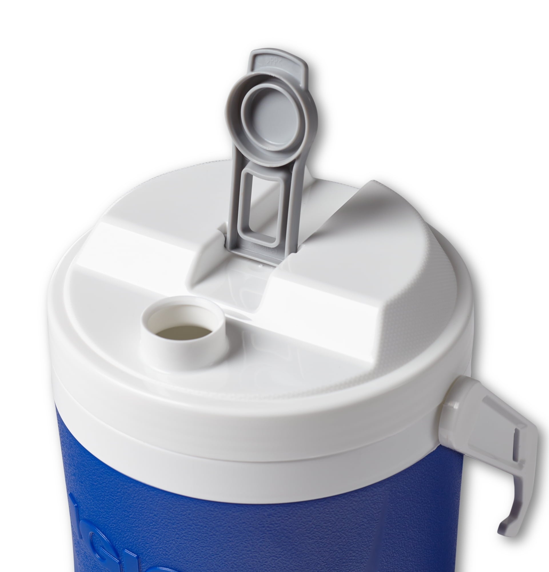 1 Gallon Sports Plastic Beverage Jug with Hooks, Red