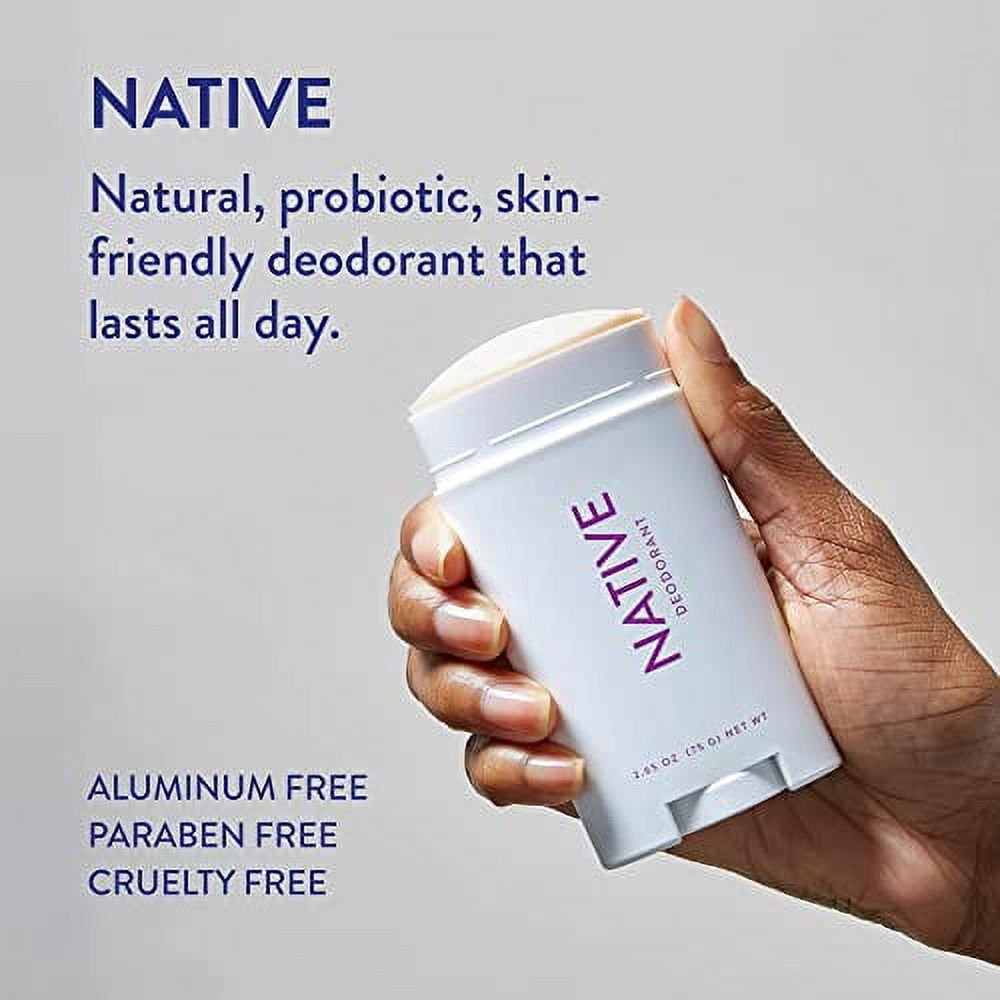 Deodorant | Natural Deodorant for Women and Men, Aluminum Free with Baking Soda, Probiotics, Coconut Oil and Shea Butter | Lavender & Rose