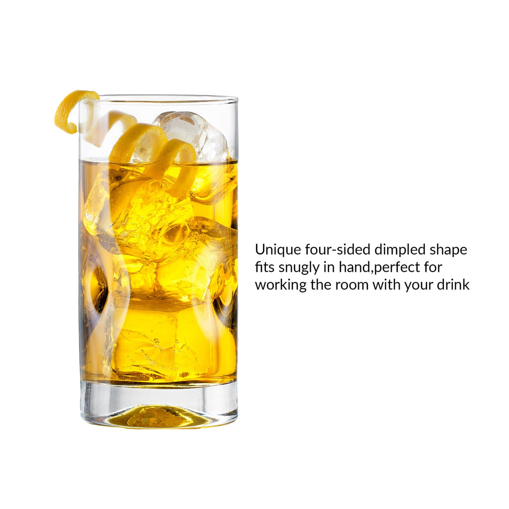 Better Homes & Gardens Lyra Glass Drinkware Set, 16.7 oz, 8-Piece