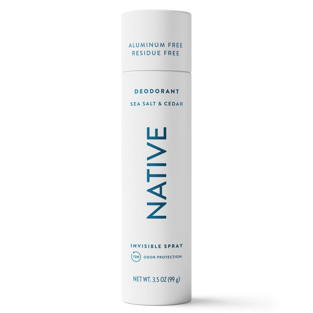 Aluminum Free Deodorant Spray For Men, 72 Hour Deodorant Spray, Sea Salt & Cedar, 3.5oz