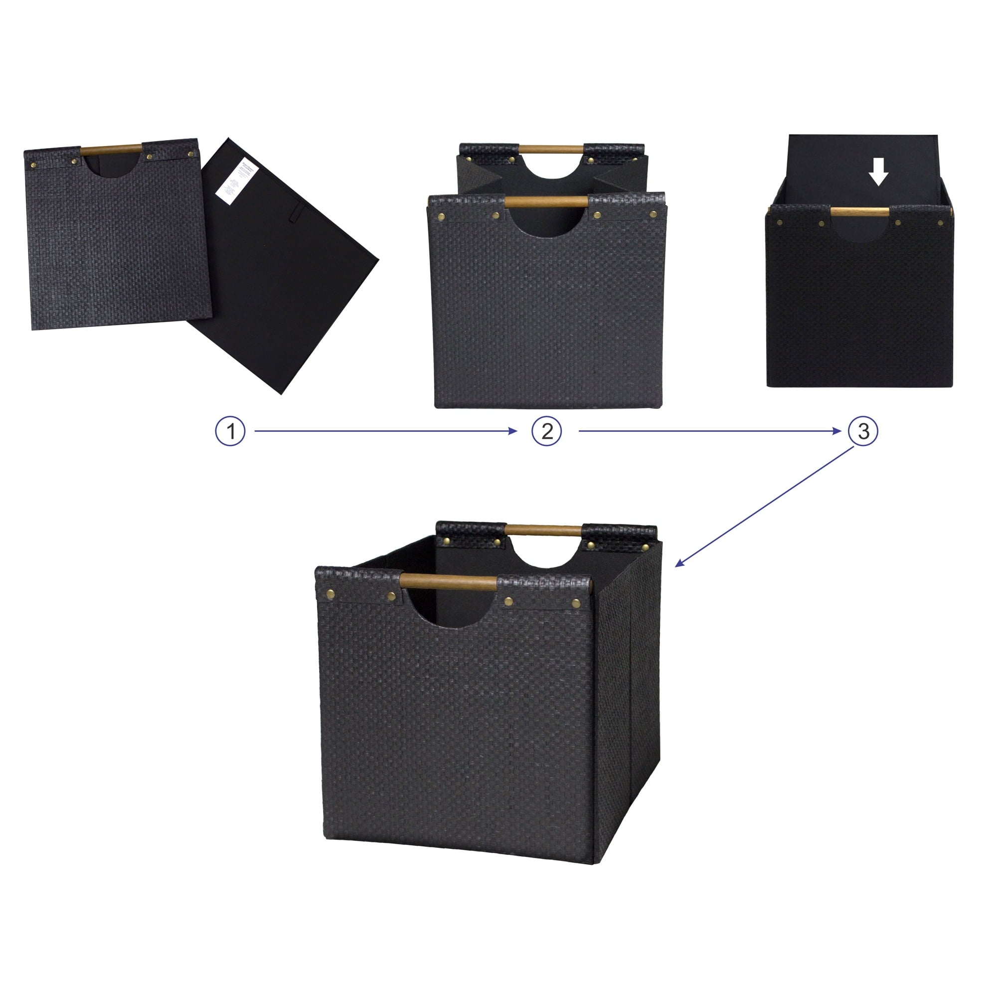 Better Homes & Gardens Collapsible Fabric Cube Storage Bin, Vanilla
