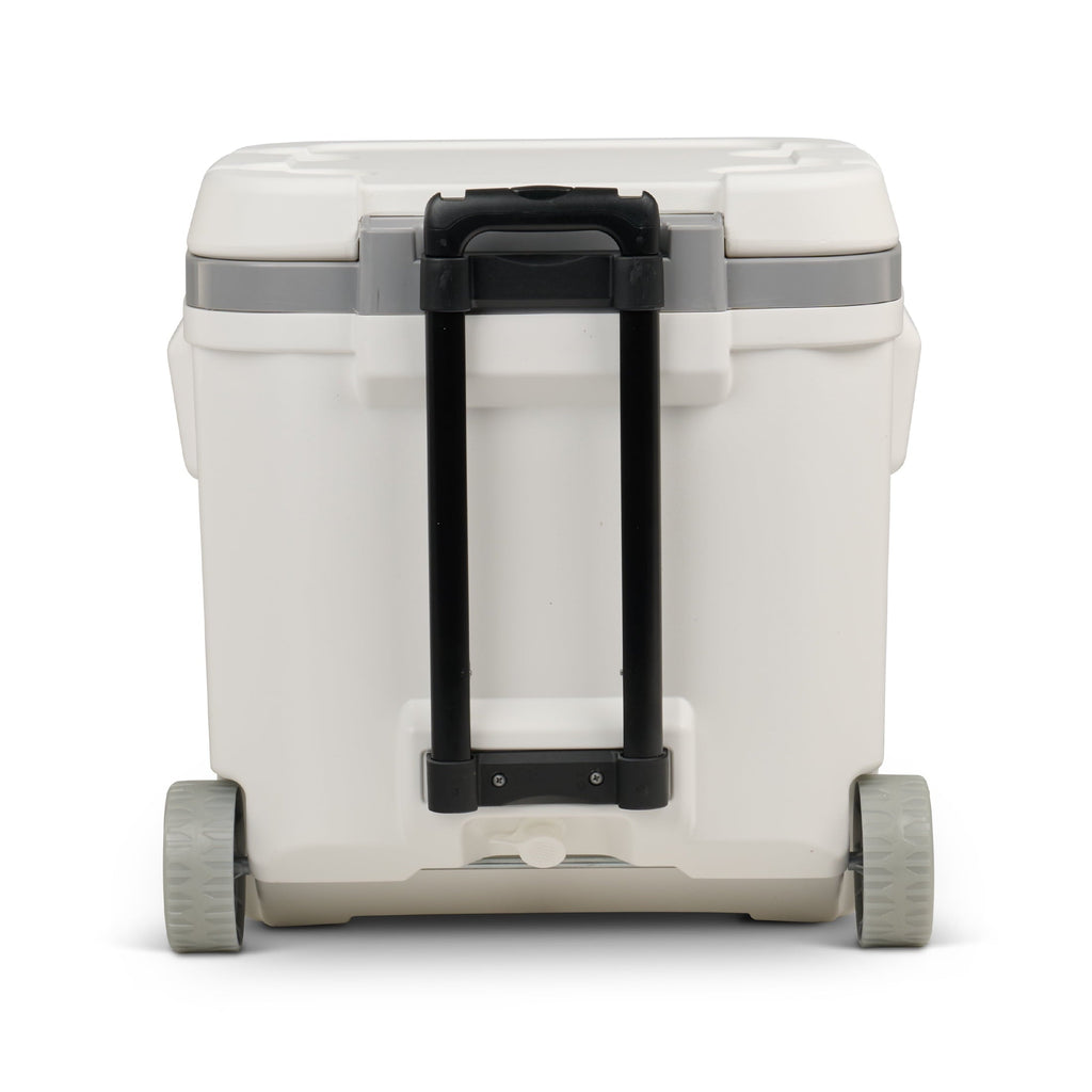 60 QT Marine Ice Chest Cooler with Wheels, White