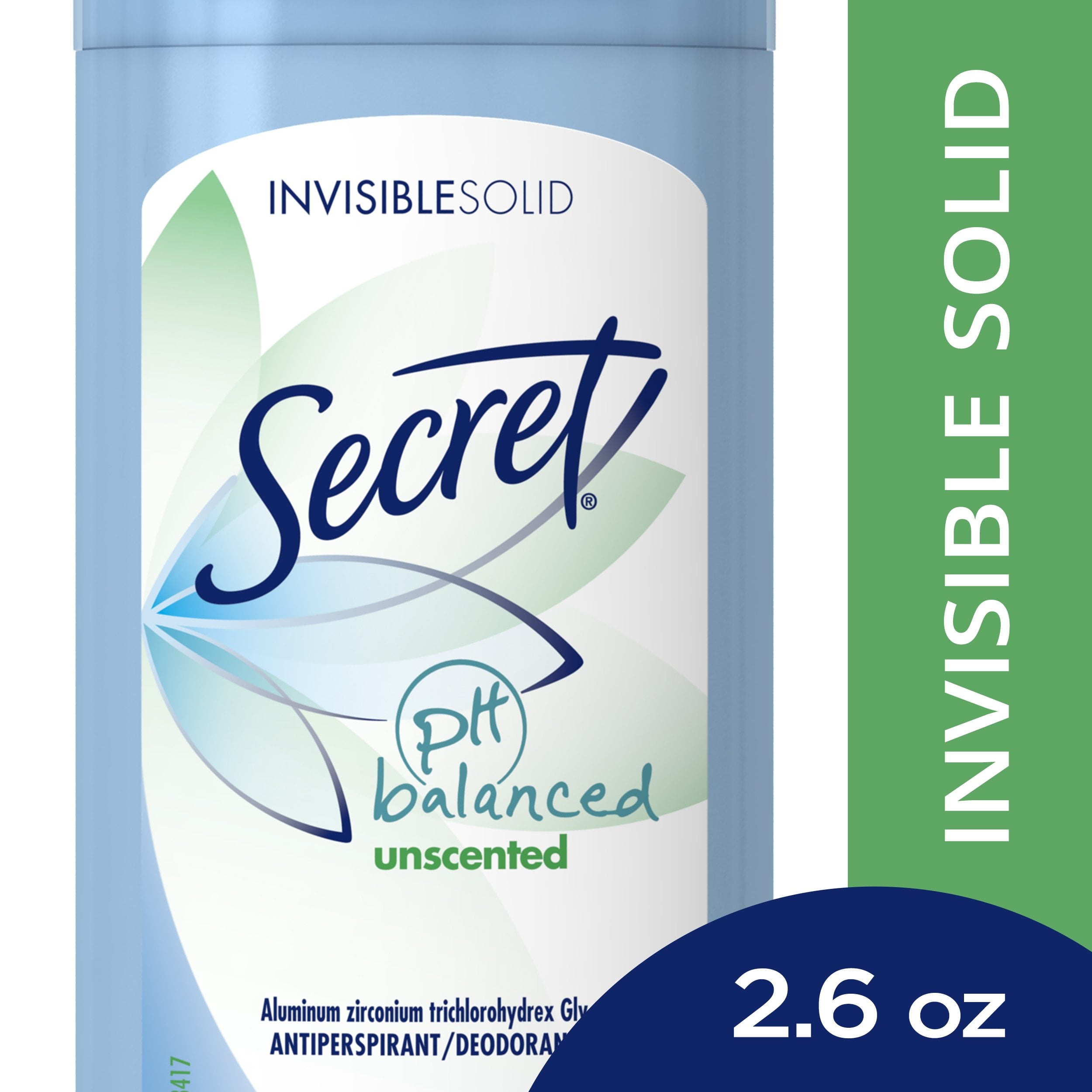 Invisible Solid Antiperspirant Deodorant, Unscented - 2.6 oz - 6 Packs