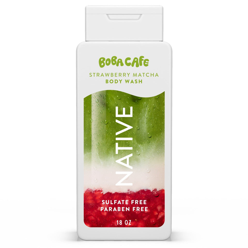 Body Wash, Limited Edition Berry Blossom Tea, Sulfate Free Body Wash for Women & Men, Boba Café, 18 fl oz