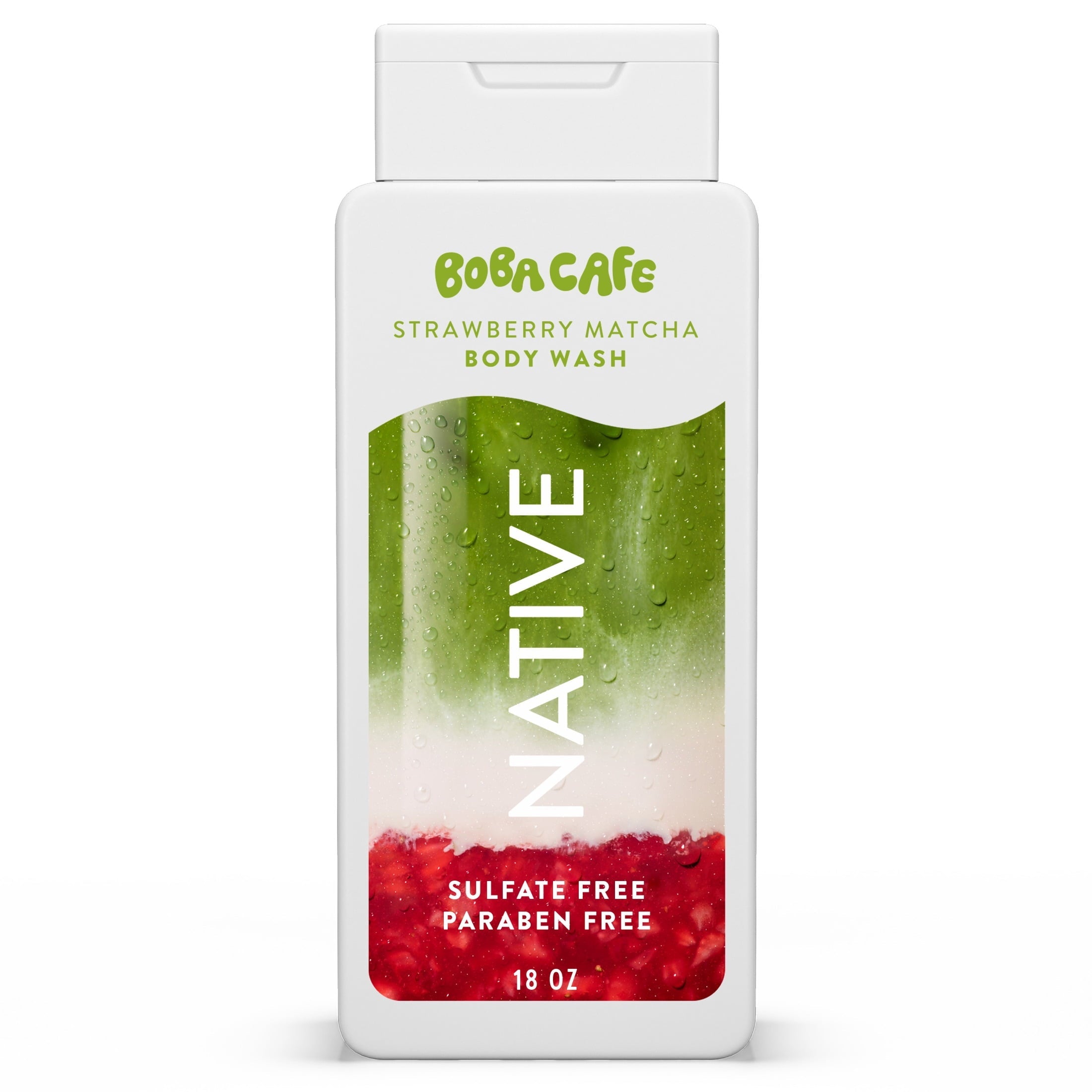 Body Wash, Limited Edition Berry Blossom Tea, Sulfate Free Body Wash for Women & Men, Boba Café, 18 fl oz