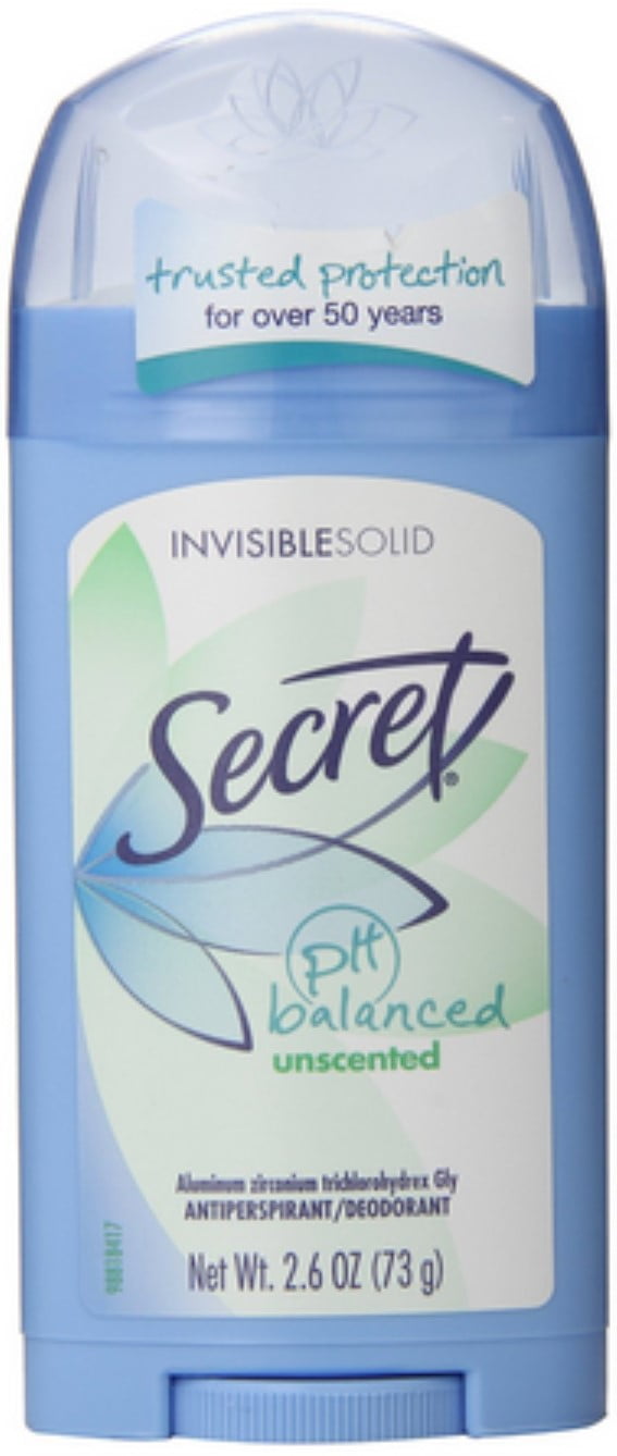 Anti-Perspirant Deodorant Invisible Solid Unscented 2.60 oz (Pack of 4)