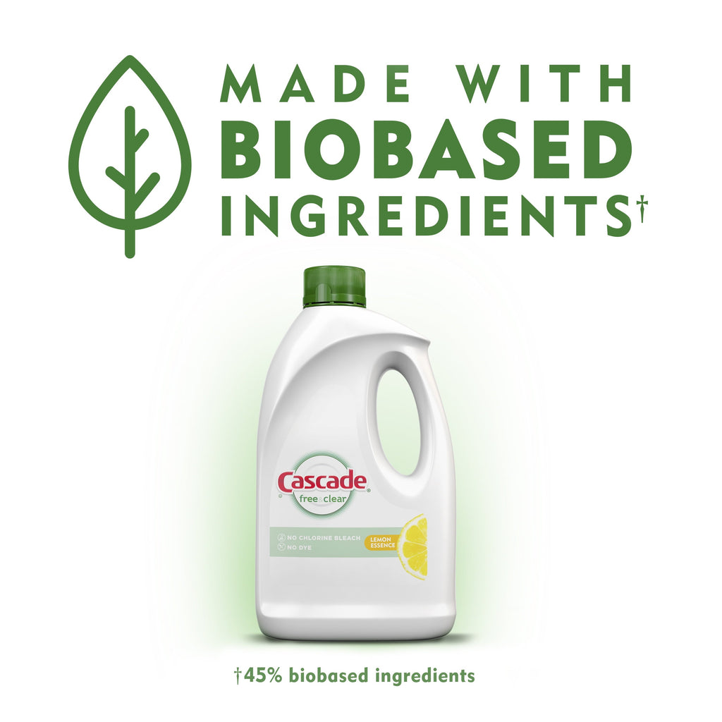 Free & Clear Dishwasher Detergent, Lemon Essence, 60 fl oz
