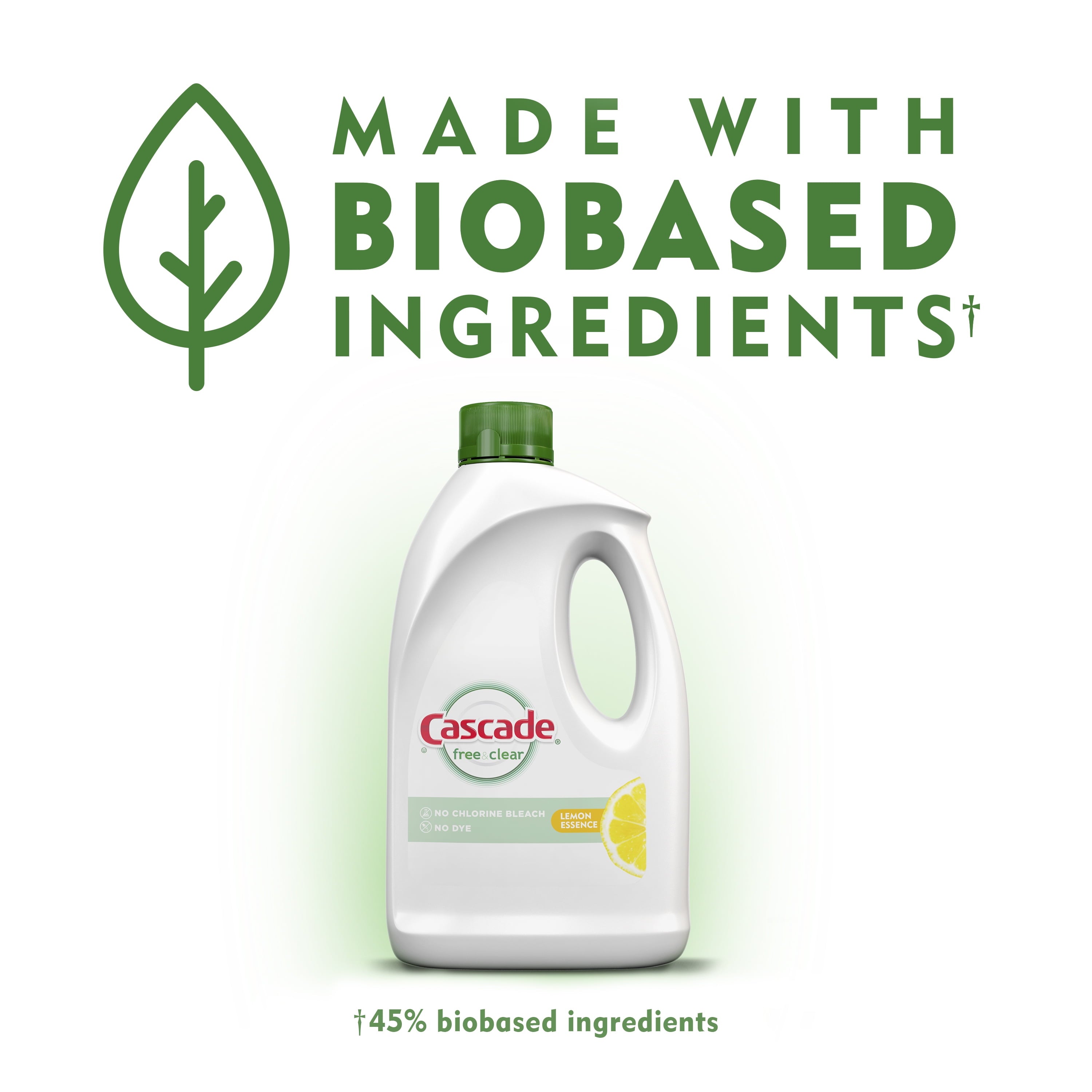 Free & Clear Dishwasher Detergent, Lemon Essence, 60 fl oz