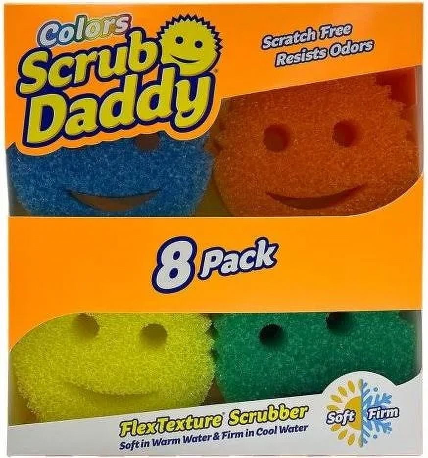 Colors 8 Pack Assorted Colors Scratch-Free Multipurpose Sponge BPA Free & Made with Polymer Foam - Stain & Odor Resistant Kitchen Dish Sponge