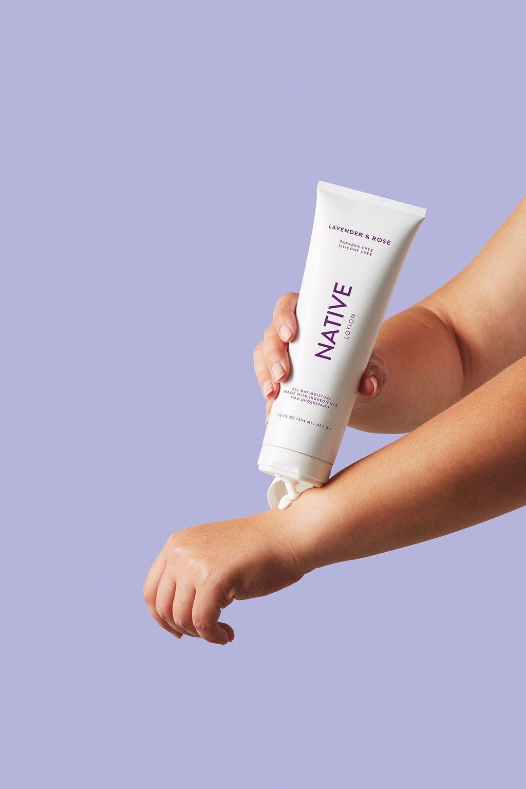 All Day Moisture Lotion for, Lavender & Rose Scent - 12 fl oz