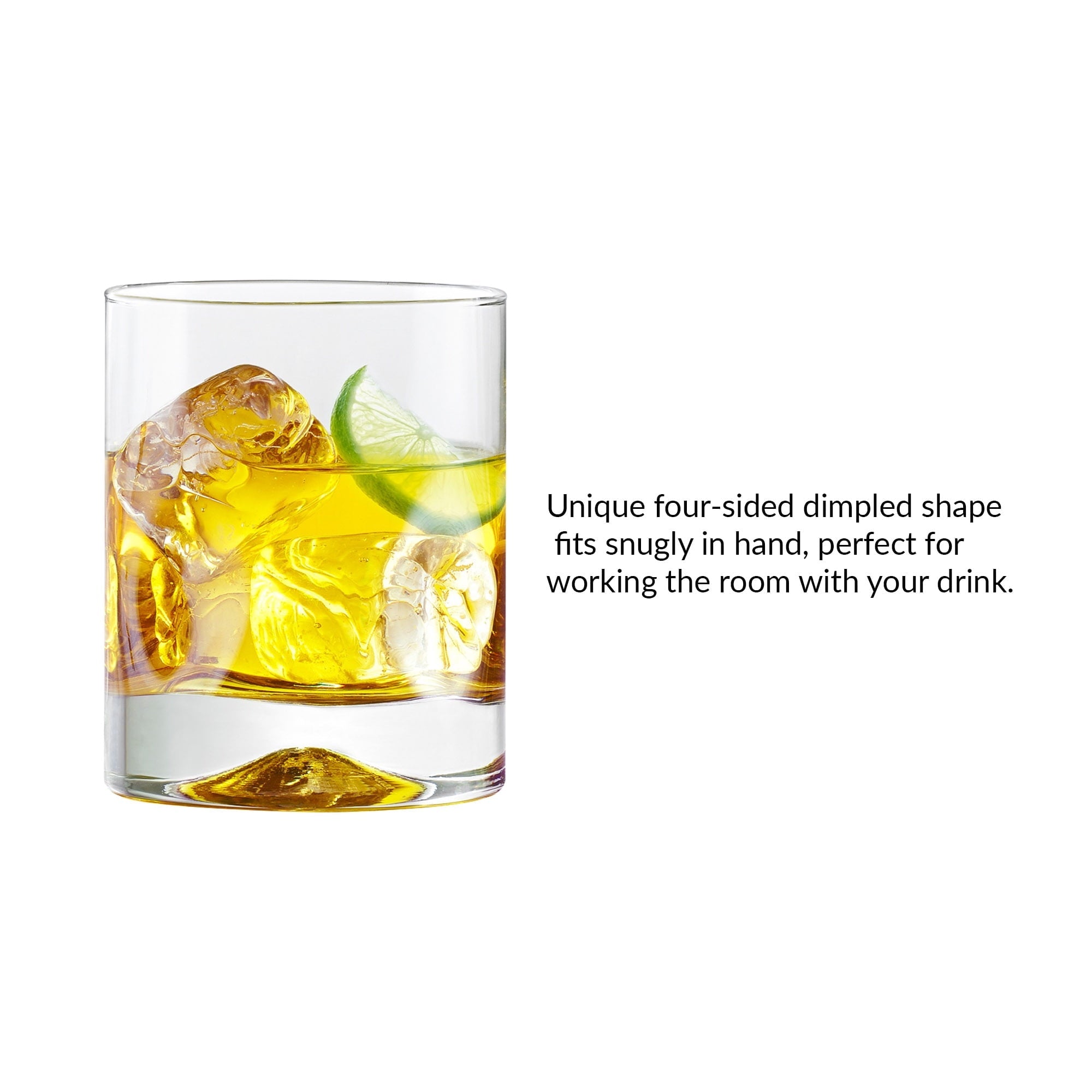 Better Homes & Gardens Lyra Drinking Glasses, 12.5 oz, Set of 4