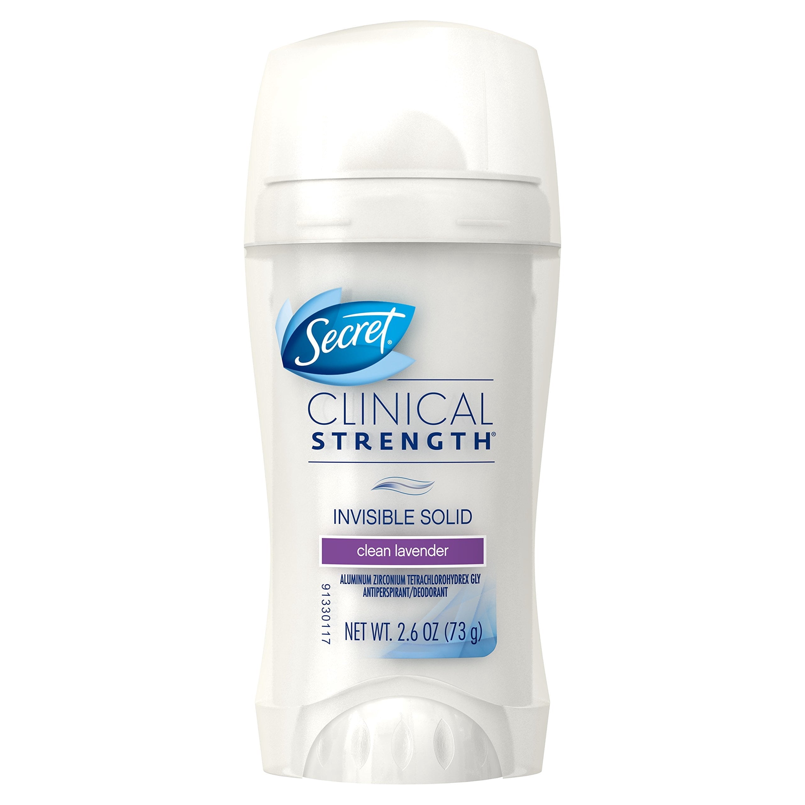 Antiperspirant And Deodorant For Women, Clinical Strength Invisible Solid, Clean Lavender Scent, 2.6 Oz