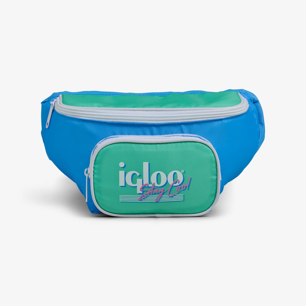 3 Can Capacity Retro Fanny Pack Cooler Bag, Lilac Purple