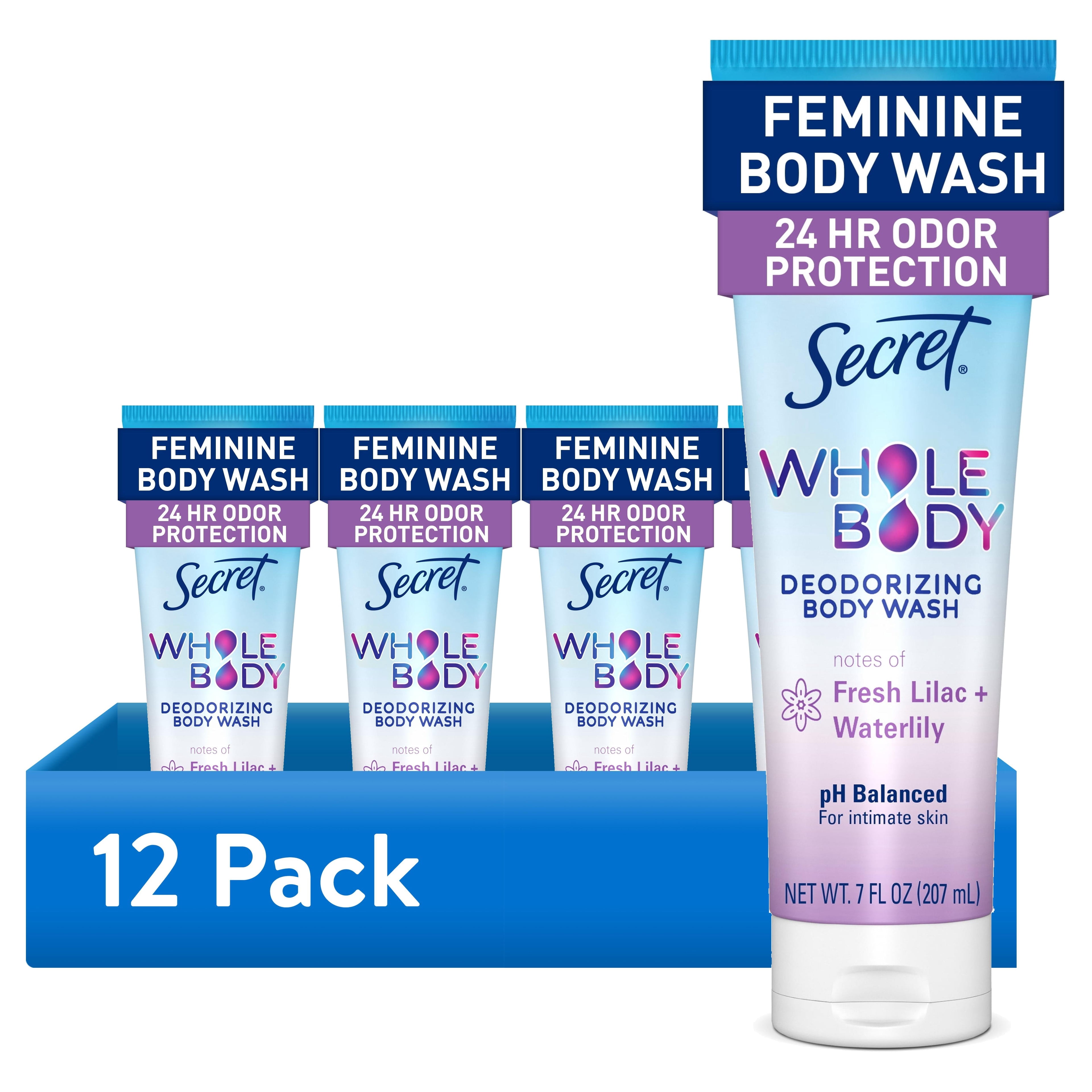 Feminine Wash 24 HR Deodorizing Body Wash for Women, Lilac & Waterlily, 7oz