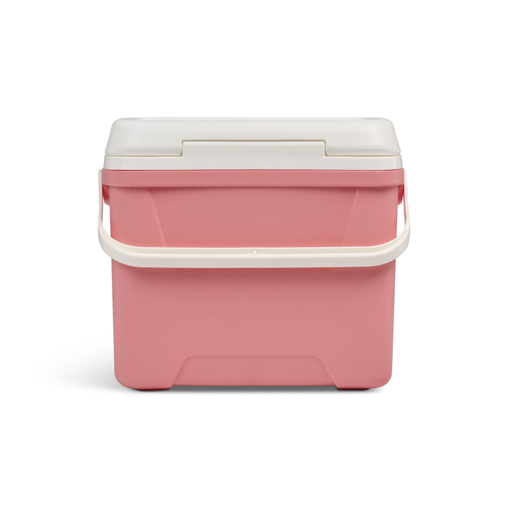 28 QT Laguna Hard-Sided Ice Chest Cooler, Aqua Blue and White