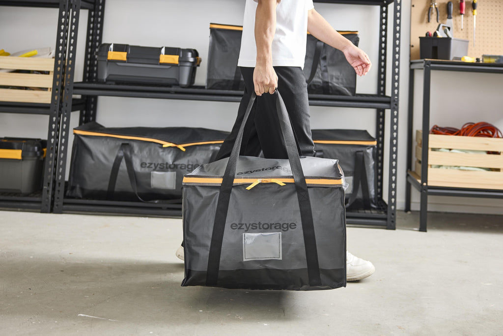22.1 Gallon, Large, Heavy-Duty Collapsible Utility Storage Bag with Zipper and Reinforced Handles