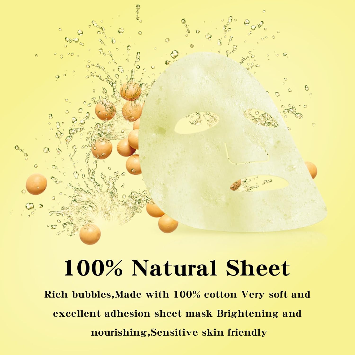 11 Pack Fruit Moisturizing Facial Mask Sheet, Rich in Fruit Essence Face Mask to Brighten and Hydrate Dull Skin