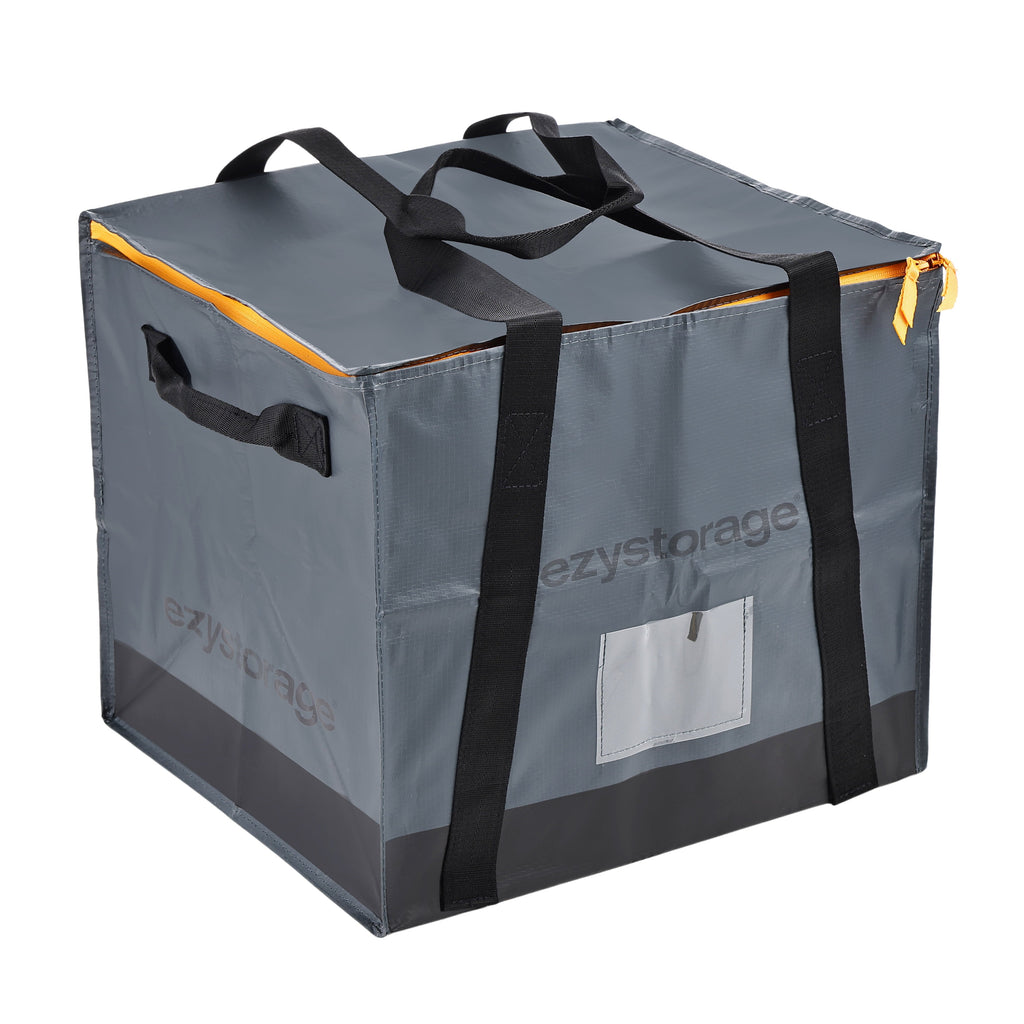22.1 Gallon, Large, Heavy-Duty Collapsible Utility Storage Bag with Zipper and Reinforced Handles