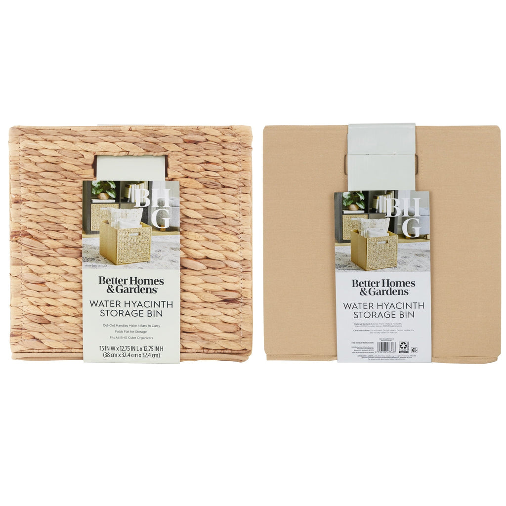 Better Homes & Gardens Collapsible Fabric Cube Storage Bin, Vanilla