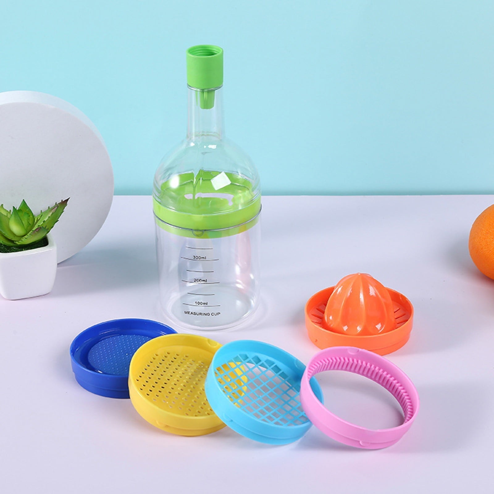 Clearance 8 In 1 Kitchen Tool Set All In 1 Multipurpose Kitchen Gadget Kitchen Tool Bottle for Home & Kitchen White