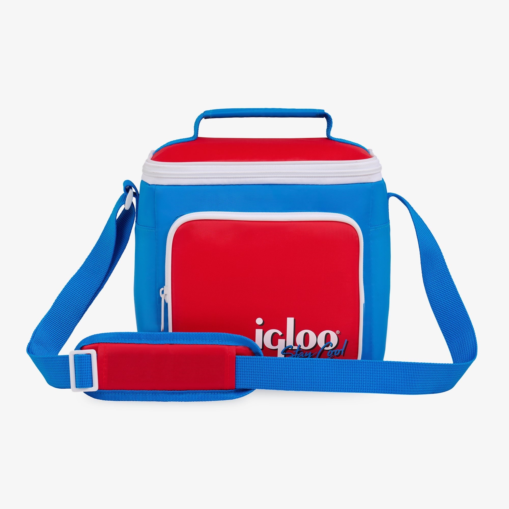 Igloo 9 can Retro Square Lunch Cooler Bag, Lilac Breeze and Light Blue