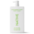 Body Wash, Cucumber & Mint, Sulfate Free, Naturally Derived Ingredients, 24hr Freshness, for Women & Men, 36 fl oz