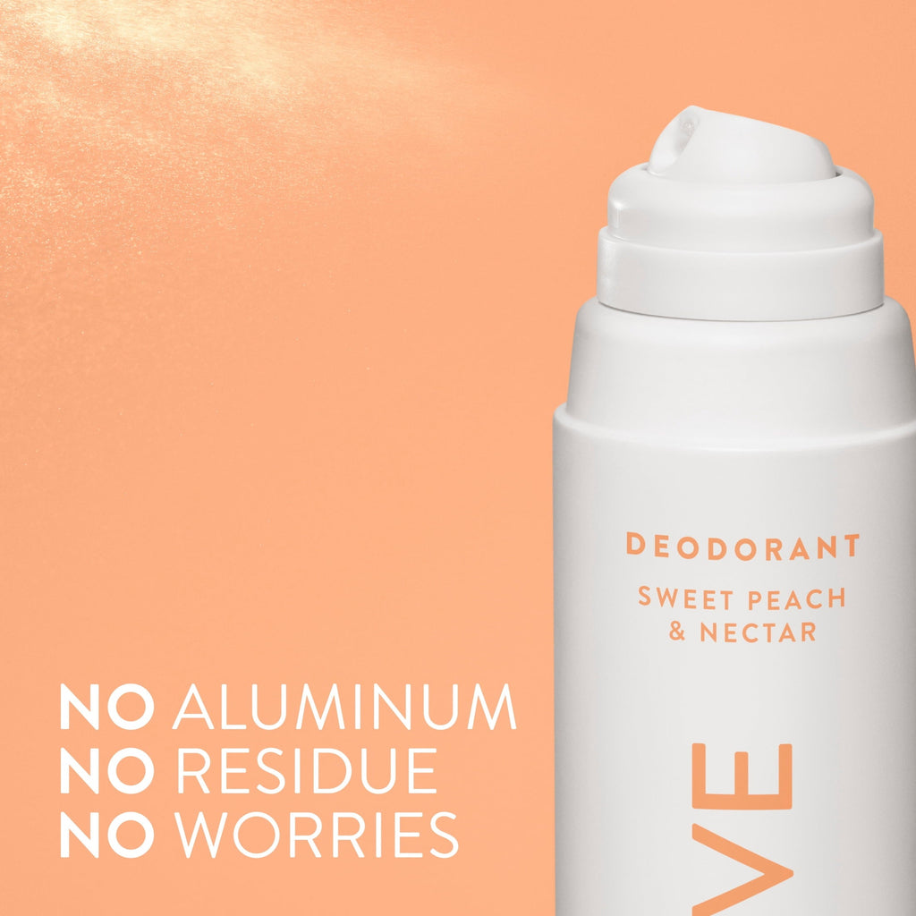 Aluminum Free Deodorant Spray For Women, 72 Hour Deodorant Spray, Sweet Peach & Nectar, 3.5oz