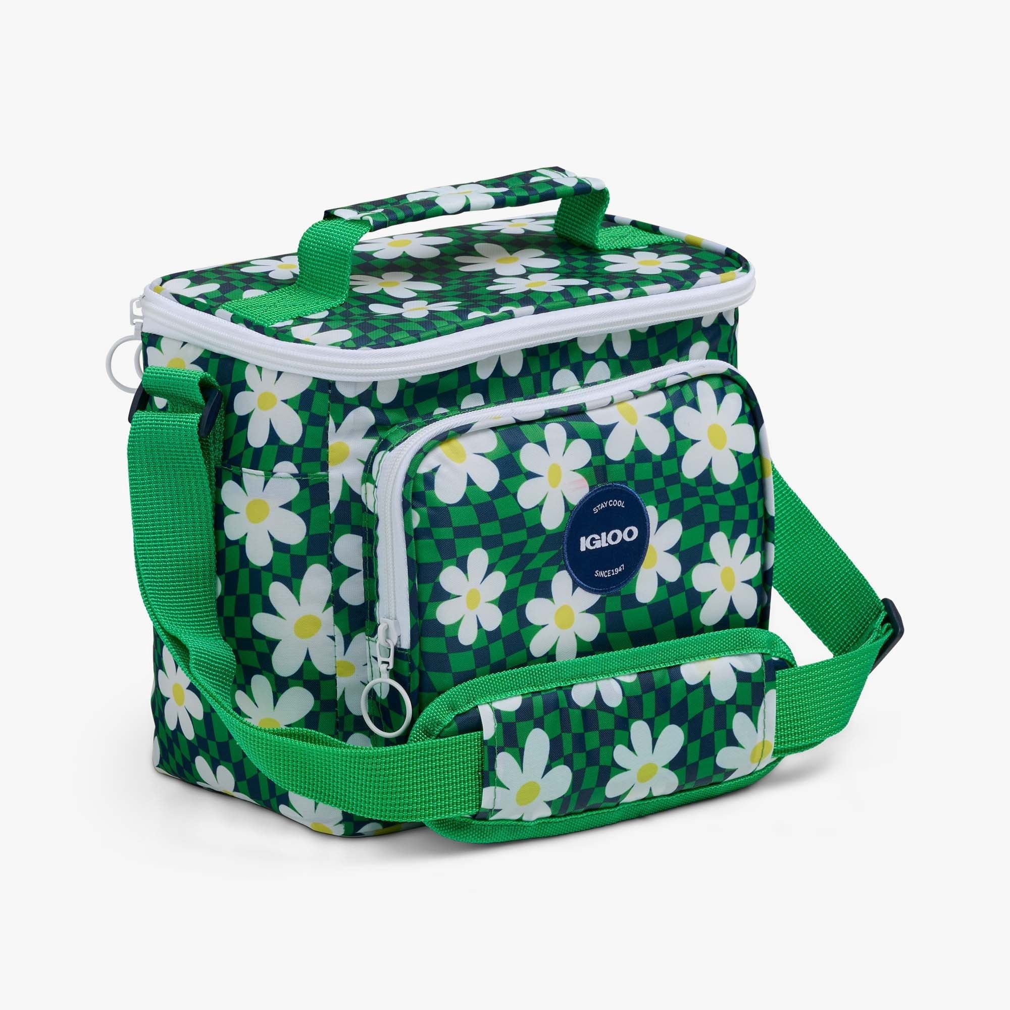 Igloo 9 can Retro Square Lunch Cooler Bag, Lilac Breeze and Light Blue