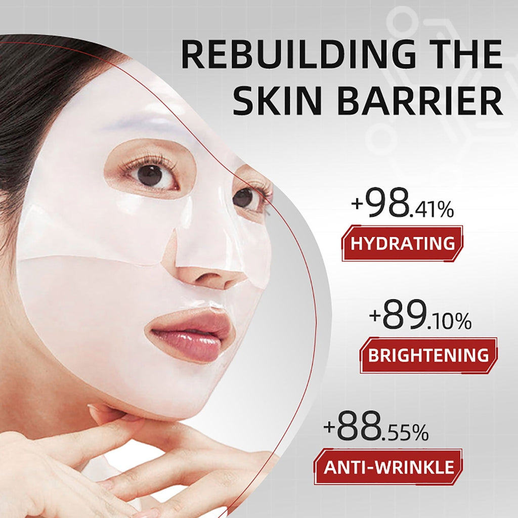11 Pack Fruit Moisturizing Facial Mask Sheet, Rich in Fruit Essence Face Mask to Brighten and Hydrate Dull Skin