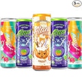 New Energy Drinks Witches Brew, Sherbet Swirl, Pumpkin Cream Variety Pack Sugar-Free, Low-Calorie, 200mg Caffeine, Energy Boost Drink 12 fl oz (Total 5 cans) Repackaged
