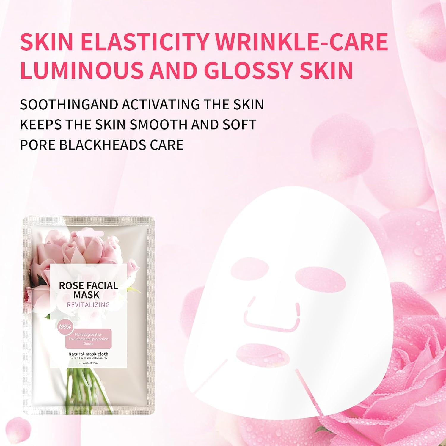 11 Pack Fruit Moisturizing Facial Mask Sheet, Rich in Fruit Essence Face Mask to Brighten and Hydrate Dull Skin
