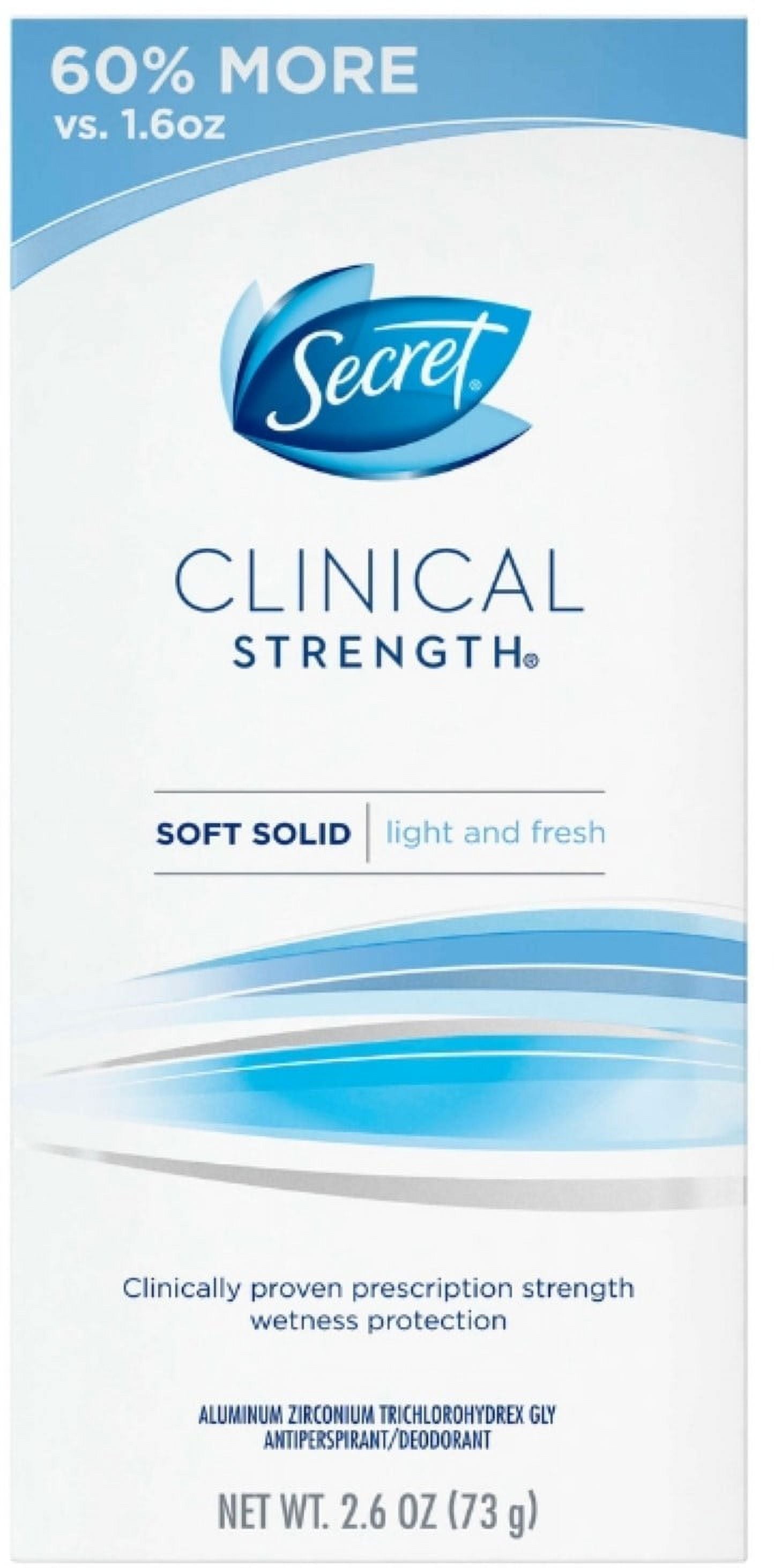 Clinical Strength Smooth Solid Anti-Perspirant/Deodorant, Light and Fresh Scent, 2.6 oz (Pack of 6)