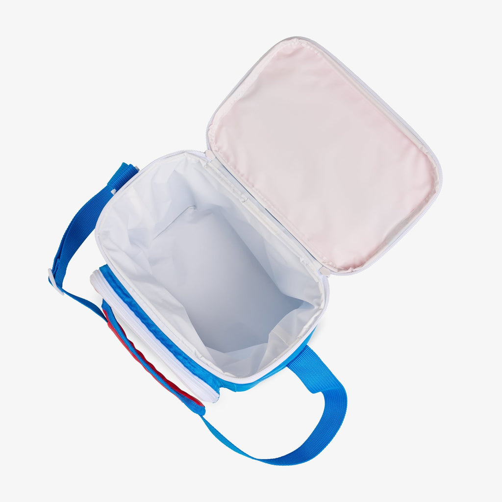 Igloo 9 can Retro Square Lunch Cooler Bag, Lilac Breeze and Light Blue