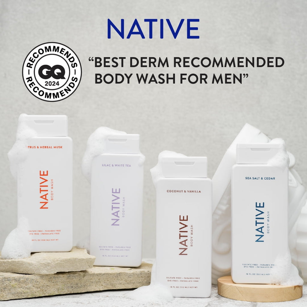 Body Wash, Sulfate Free, Sandalwood & Shea Butter, for Women and Men, 18 fl oz