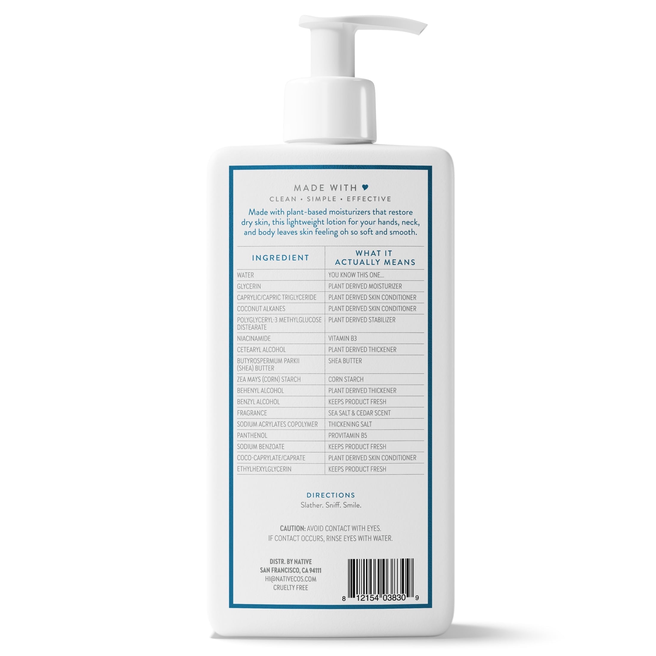 Moisturizing Body Lotion, Sea Salt & Cedar, Daily Dermatologist Tested for Sensitive Skin, for Women & Men, 16.5 fl oz